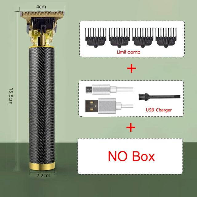 T9 Cordless Hair Clipper Bald Head Electric Hair Trimmer For Men USB Rechargeable Hair Clippers Barber Shaving Cutting Machine