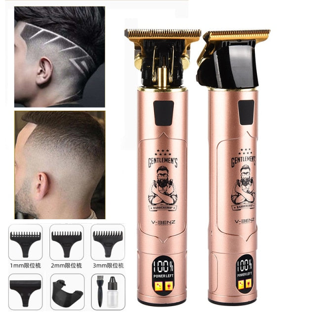 T9 Cordless Hair Clipper Bald Head Electric Hair Trimmer For Men USB Rechargeable Hair Clippers Barber Shaving Cutting Machine