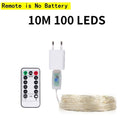 5M-120M LED String Lights Garland Street Fairy Lamps Christmas Led Outdoor Remote For Patio Garden Home Tree Wedding Decoration