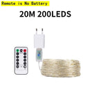 5M-120M LED String Lights Garland Street Fairy Lamps Christmas Led Outdoor Remote For Patio Garden Home Tree Wedding Decoration