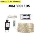 5M-120M LED String Lights Garland Street Fairy Lamps Christmas Led Outdoor Remote For Patio Garden Home Tree Wedding Decoration