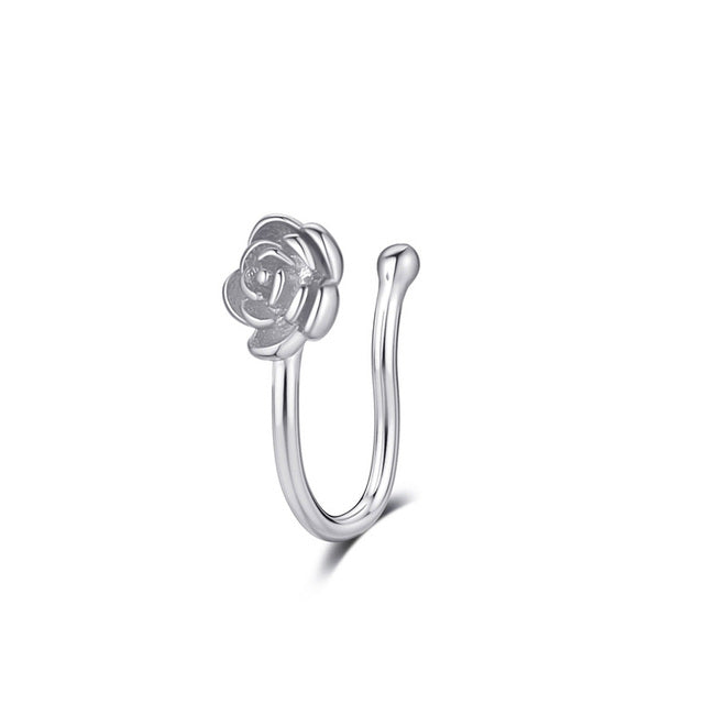 1Pcs C Shaped Fake Nose Ring Hoop Septum Rings Twist U Shape Nose Piercing Fake Piercing Oreja Pircing Jewelry Faux Piercing