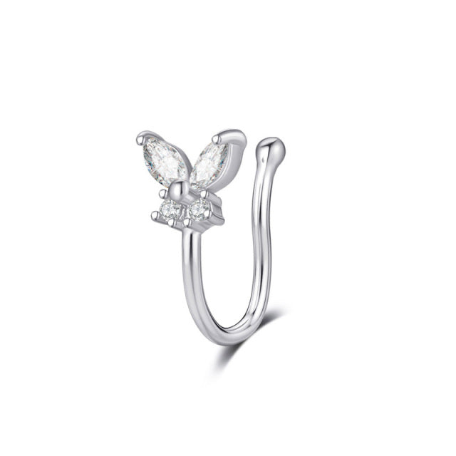 1Pcs C Shaped Fake Nose Ring Hoop Septum Rings Twist U Shape Nose Piercing Fake Piercing Oreja Pircing Jewelry Faux Piercing