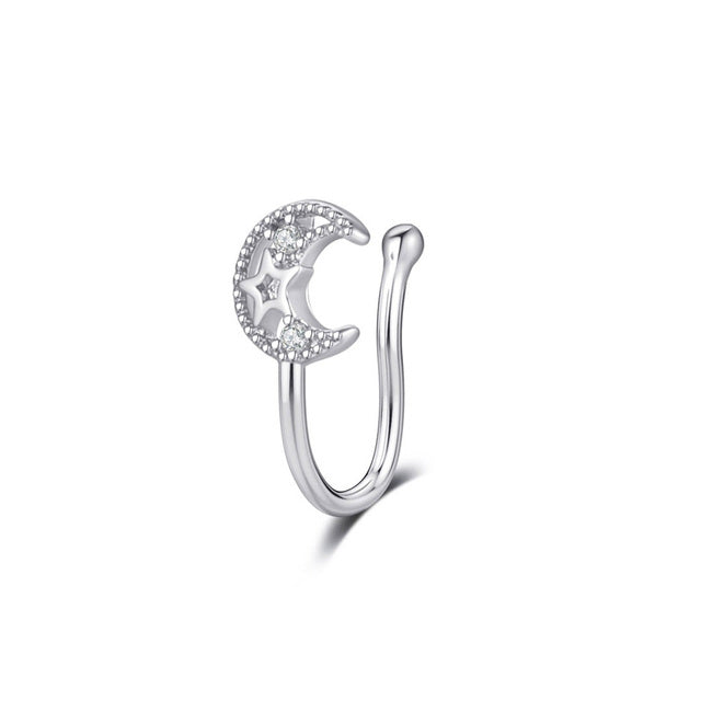 1Pcs C Shaped Fake Nose Ring Hoop Septum Rings Twist U Shape Nose Piercing Fake Piercing Oreja Pircing Jewelry Faux Piercing