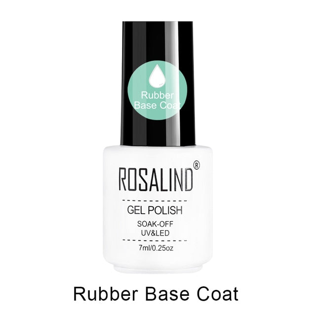 ROSALIND 7ml Matt Top Coat gel Lacquer Long-lasting Soak-off UV LED Gel color Manicure polish for Nail Art gel varnish