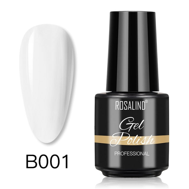 ROSALIND 7ml Matt Top Coat gel Lacquer Long-lasting Soak-off UV LED Gel color Manicure polish for Nail Art gel varnish
