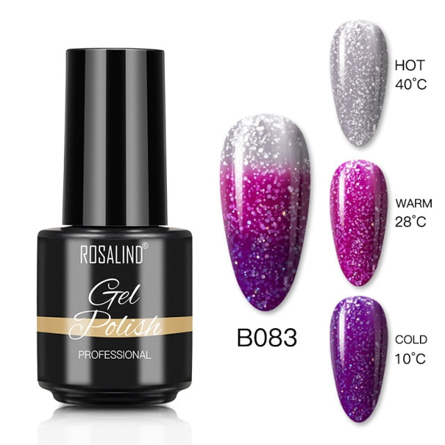 ROSALIND 7ml Matt Top Coat gel Lacquer Long-lasting Soak-off UV LED Gel color Manicure polish for Nail Art gel varnish