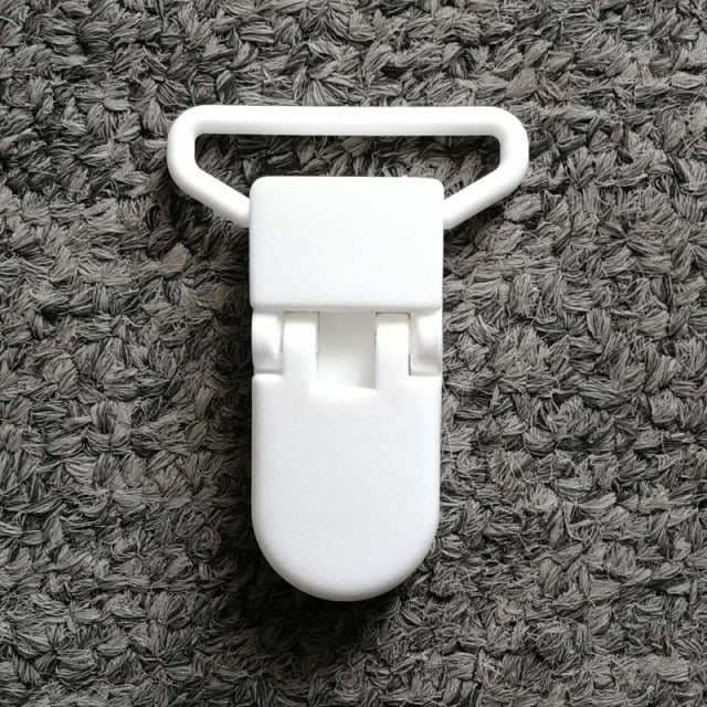 5pcs 25mm Plastic Baby Pacifier Chain Transparent Pacifier Clips Soother Holder For Baby Pacifier Nipples Holder Round Clamp