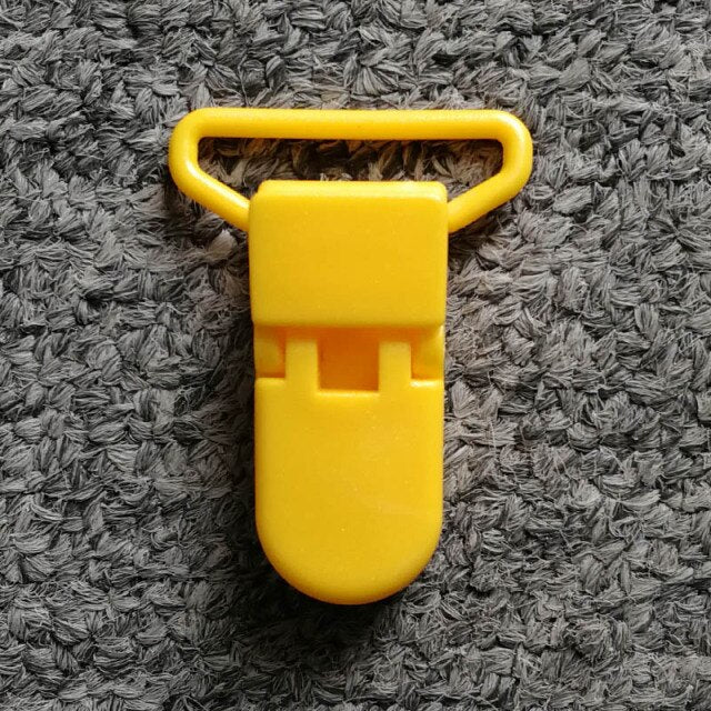 5pcs 25mm Plastic Baby Pacifier Chain Transparent Pacifier Clips Soother Holder For Baby Pacifier Nipples Holder Round Clamp