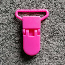 5pcs 25mm Plastic Baby Pacifier Chain Transparent Pacifier Clips Soother Holder For Baby Pacifier Nipples Holder Round Clamp