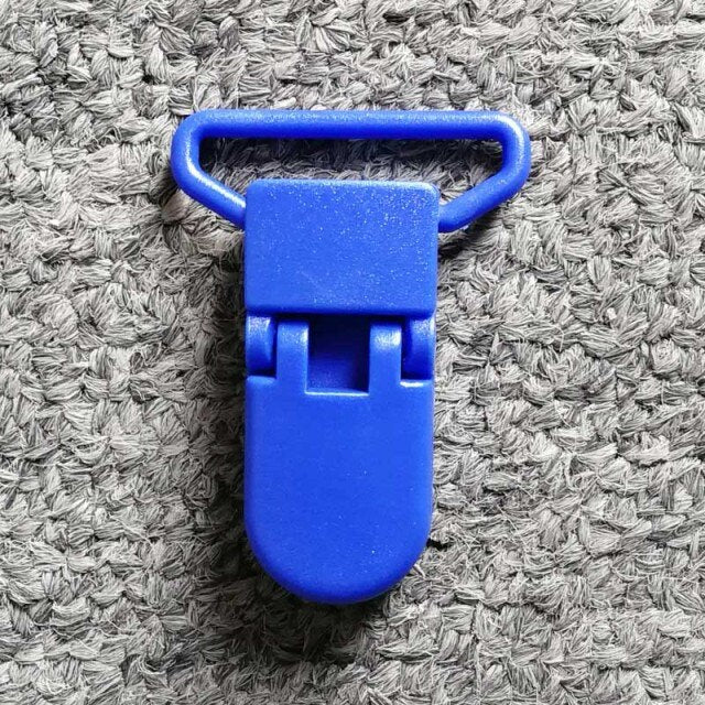 5pcs 25mm Plastic Baby Pacifier Chain Transparent Pacifier Clips Soother Holder For Baby Pacifier Nipples Holder Round Clamp