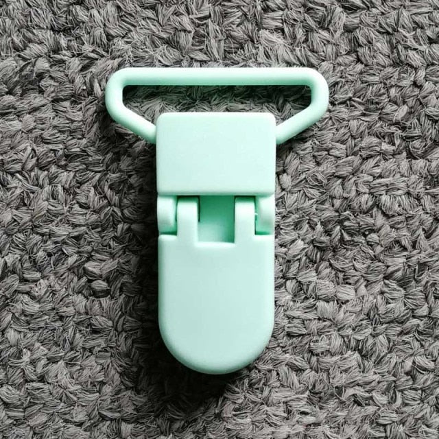 5pcs 25mm Plastic Baby Pacifier Chain Transparent Pacifier Clips Soother Holder For Baby Pacifier Nipples Holder Round Clamp