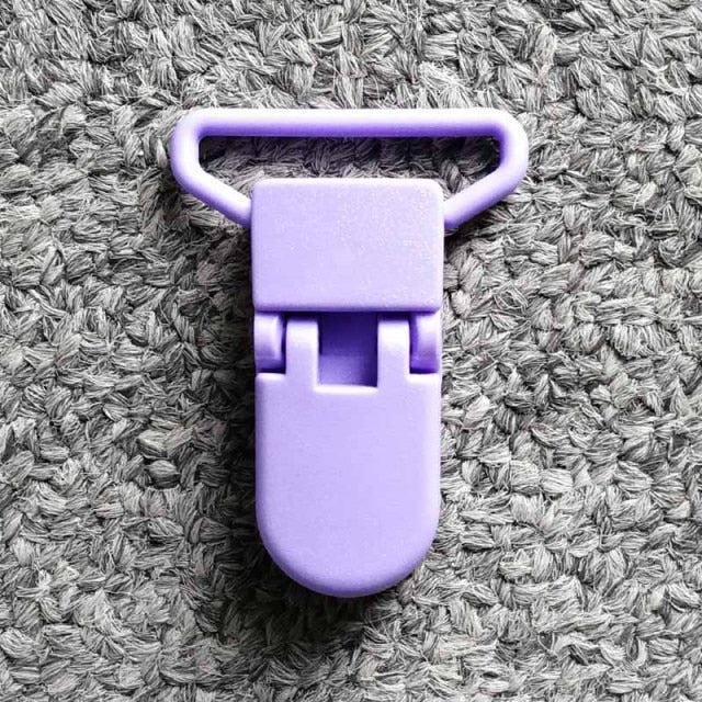 5pcs 25mm Plastic Baby Pacifier Chain Transparent Pacifier Clips Soother Holder For Baby Pacifier Nipples Holder Round Clamp