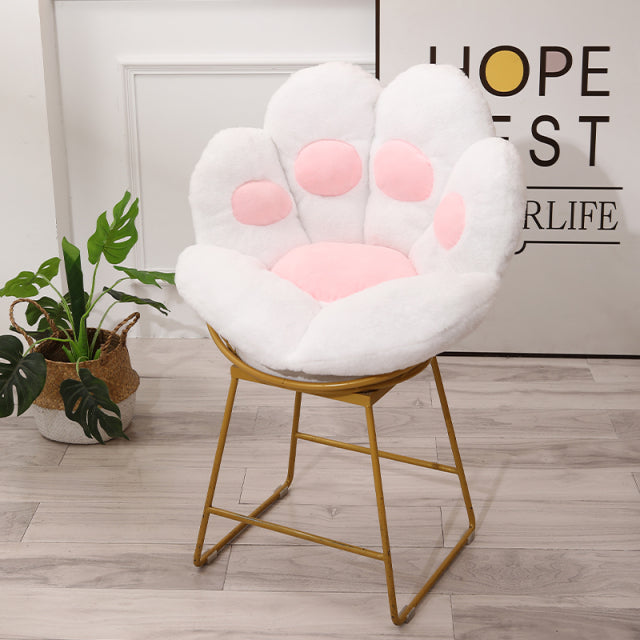Armchair Seat Cat Paw Cushion for Office Dinning Chair Desk Seat Backrest Pillow Office Seats Massage Cat Paw Cushion Cartoons