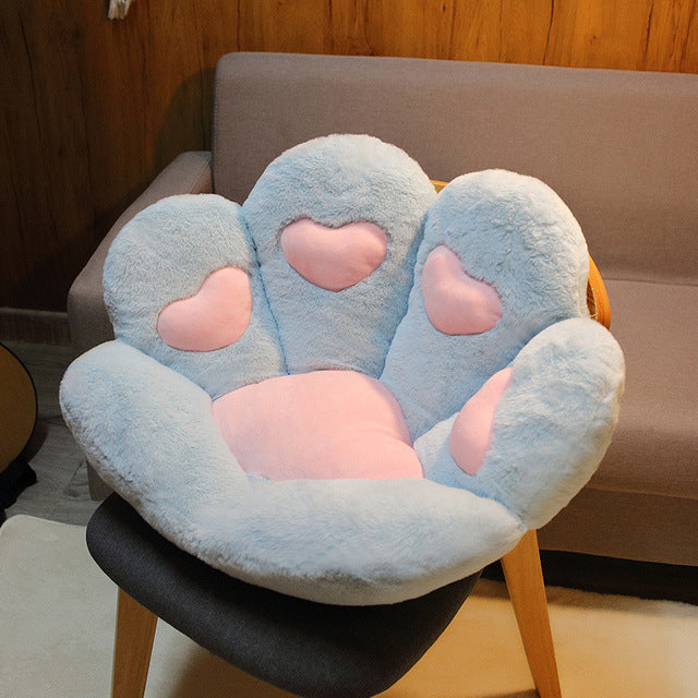 Armchair Seat Cat Paw Cushion for Office Dinning Chair Desk Seat Backrest Pillow Office Seats Massage Cat Paw Cushion Cartoons