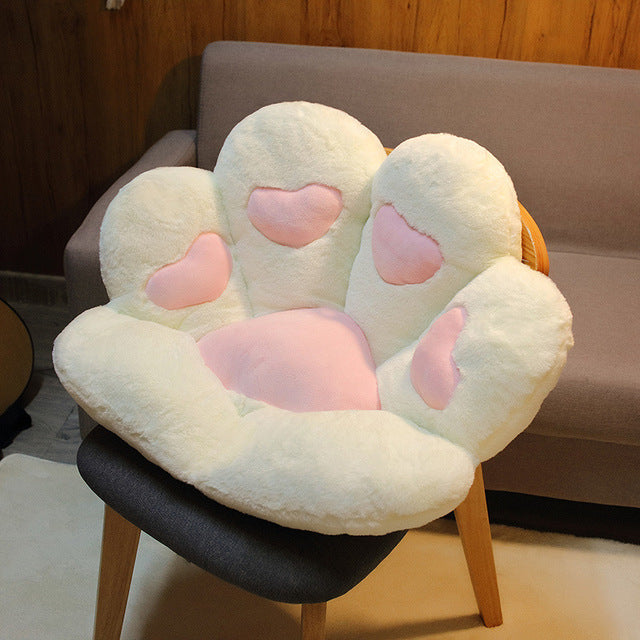Armchair Seat Cat Paw Cushion for Office Dinning Chair Desk Seat Backrest Pillow Office Seats Massage Cat Paw Cushion Cartoons