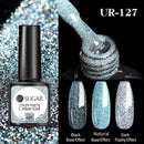 UR SUGAR 7.5ml Reflective Glitter Gel Shiny Rose Red Silver UV Gel Nail Polish Soak Off Colorful Gel Nail Art Decoration