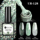 UR SUGAR 7.5ml Reflective Glitter Gel Shiny Rose Red Silver UV Gel Nail Polish Soak Off Colorful Gel Nail Art Decoration