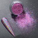Rose Gold Bubble Mirror Powder Metallic Nail Glitter iridescent Chrome Dust Sparkling Flakes Pigment Manicur Nail Art Decor