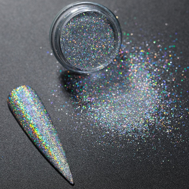 Rose Gold Bubble Mirror Powder Metallic Nail Glitter iridescent Chrome Dust Sparkling Flakes Pigment Manicur Nail Art Decor