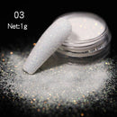 Rose Gold Bubble Mirror Powder Metallic Nail Glitter iridescent Chrome Dust Sparkling Flakes Pigment Manicur Nail Art Decor