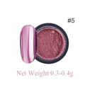 Rose Gold Bubble Mirror Powder Metallic Nail Glitter iridescent Chrome Dust Sparkling Flakes Pigment Manicur Nail Art Decor