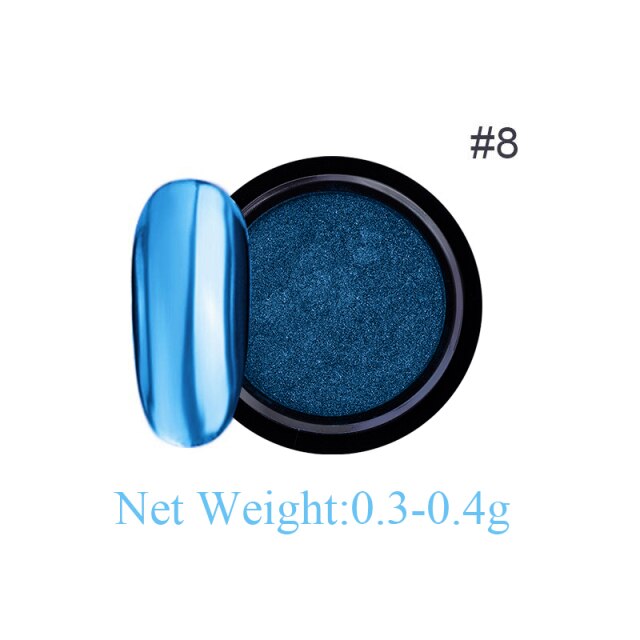 Rose Gold Bubble Mirror Powder Metallic Nail Glitter iridescent Chrome Dust Sparkling Flakes Pigment Manicur Nail Art Decor