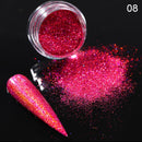 Rose Gold Bubble Mirror Powder Metallic Nail Glitter iridescent Chrome Dust Sparkling Flakes Pigment Manicur Nail Art Decor