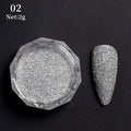 Rose Gold Bubble Mirror Powder Metallic Nail Glitter iridescent Chrome Dust Sparkling Flakes Pigment Manicur Nail Art Decor