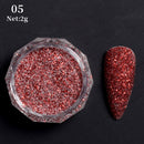 Rose Gold Bubble Mirror Powder Metallic Nail Glitter iridescent Chrome Dust Sparkling Flakes Pigment Manicur Nail Art Decor