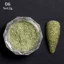 Rose Gold Bubble Mirror Powder Metallic Nail Glitter iridescent Chrome Dust Sparkling Flakes Pigment Manicur Nail Art Decor