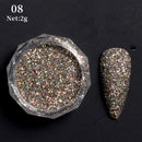 Rose Gold Bubble Mirror Powder Metallic Nail Glitter iridescent Chrome Dust Sparkling Flakes Pigment Manicur Nail Art Decor