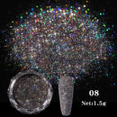Rose Gold Bubble Mirror Powder Metallic Nail Glitter iridescent Chrome Dust Sparkling Flakes Pigment Manicur Nail Art Decor