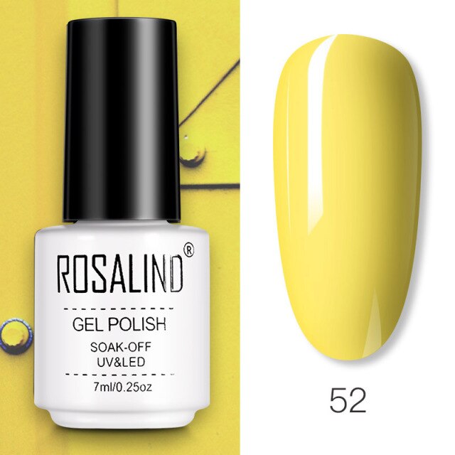 ROSALIND Gel Polish Hybrid Varnishes All For Nail Manicure Semi Permanent For Nails Gel Nail Polish Vernis Gellak Top Base