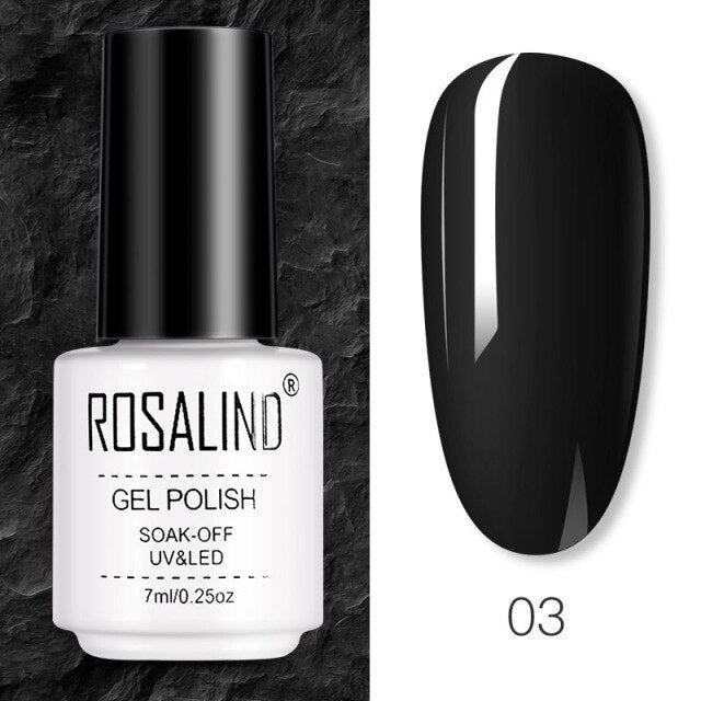 ROSALIND Gel Polish Hybrid Varnishes All For Nail Manicure Semi Permanent For Nails Gel Nail Polish Vernis Gellak Top Base