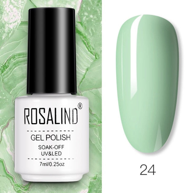 ROSALIND Gel Polish Hybrid Varnishes All For Nail Manicure Semi Permanent For Nails Gel Nail Polish Vernis Gellak Top Base