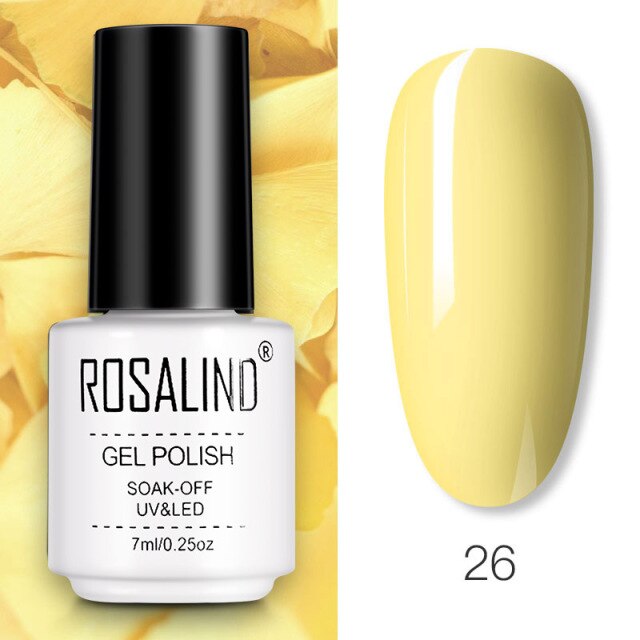 ROSALIND Gel Polish Hybrid Varnishes All For Nail Manicure Semi Permanent For Nails Gel Nail Polish Vernis Gellak Top Base