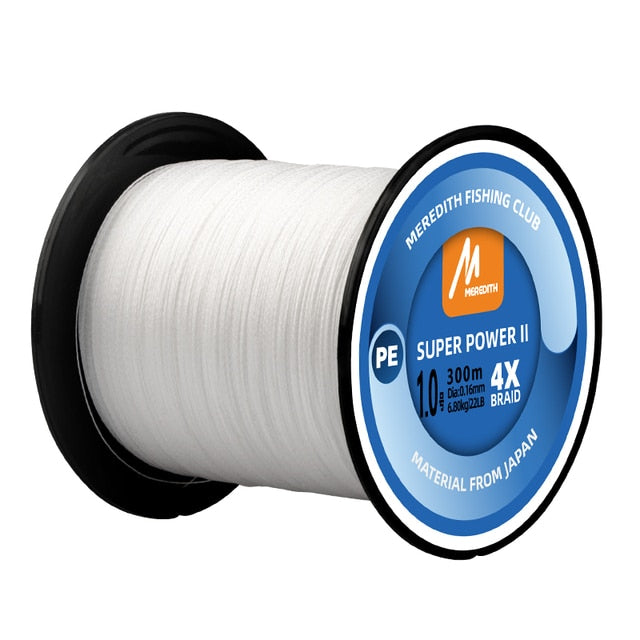 MEREDITH 4 Strands Braided PE Fishing Line 100M 300M  15-80LB Multifilament Smooth Fishing Line For Fishing Lure Bait