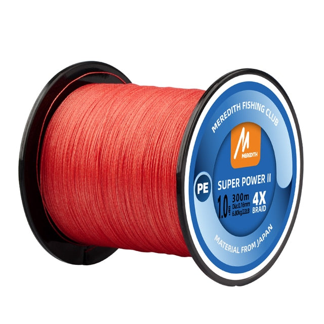 MEREDITH 4 Strands Braided PE Fishing Line 100M 300M  15-80LB Multifilament Smooth Fishing Line For Fishing Lure Bait