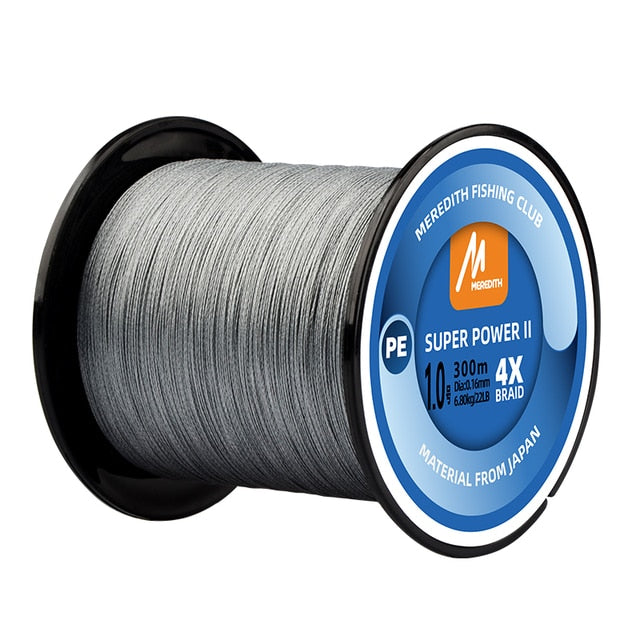 MEREDITH 4 Strands Braided PE Fishing Line 100M 300M  15-80LB Multifilament Smooth Fishing Line For Fishing Lure Bait