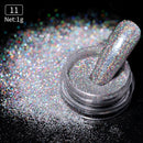 1 Box Neon sparkle Mirror Nail Glitter Pearl Powder Auroras Iridescent Effect Nails  Pigment Dust UV Gel Polish Decor