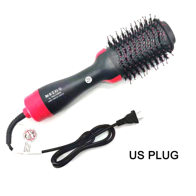 One Step Hair Dryer Volumizer Salon Hot Air Paddle Electric  Comb Styling Brush Negative Ion Generator Hair Straightener Curler