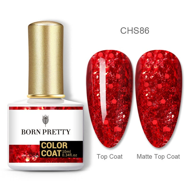 BORN PRETTY Nail Gel 120Colors 10ml Gel Nail Polish Soak Off UV LED Gel Varnish iridescent Shining Nagel Kunst Gellack