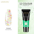 Limegirl 15ml Poly Nail Gel Glitter Building Nail Gel For Manicure Nail Art Design Luminous Polygels Extension Nail Gel For Nail