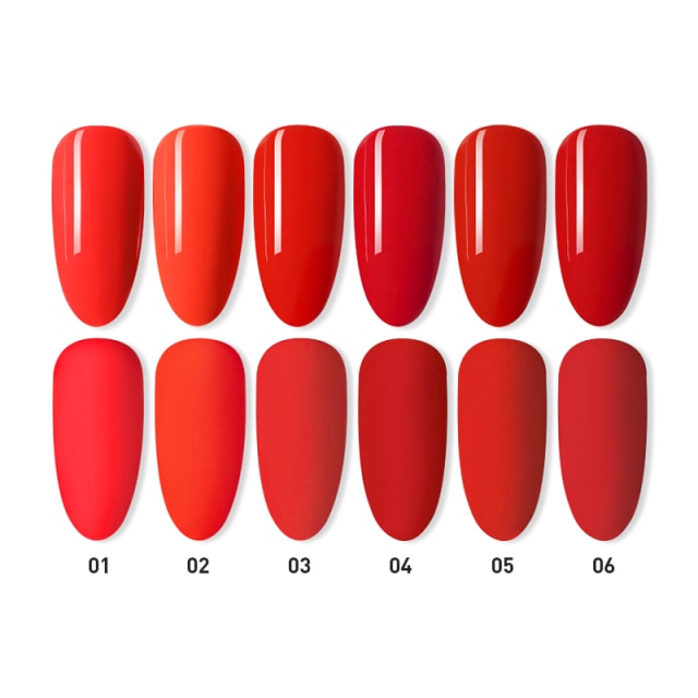 Beautilux Gel Nail Polish Lot Soak Off UV LED Semi Permanent Nails Gels Kit Lacquer Nail Art Design Varnish Wholesale Set of 6