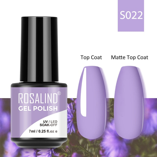 ROSALIND 7ML Gel Nail Polish Colorful Glitter UV Nail Gel Vernis Semi Permanent Gel For Manicure Soak off Varnishes Nail Art
