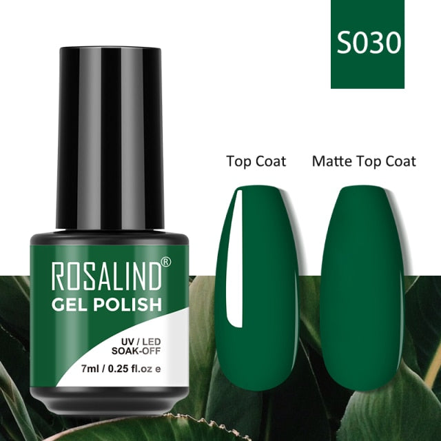 ROSALIND 7ML Gel Nail Polish Colorful Glitter UV Nail Gel Vernis Semi Permanent Gel For Manicure Soak off Varnishes Nail Art