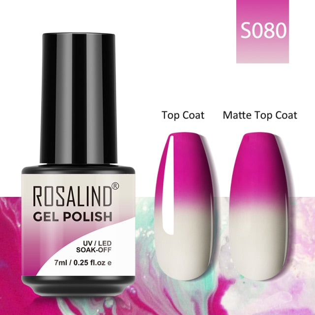 ROSALIND 7ML Gel Nail Polish Colorful Glitter UV Nail Gel Vernis Semi Permanent Gel For Manicure Soak off Varnishes Nail Art