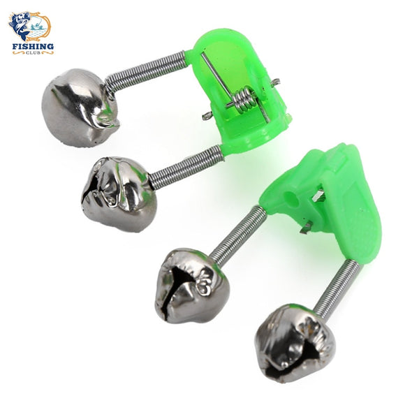 10/20Pcs Fishing Bite Alarms Fishing Rod Stalk Bells Clamp Tip ABS Fishing Accessory Rod Bell Rod Clamp Accessory Outdoor Metal