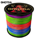 GHOTDA Braid Fishing line 300M 500M 1000M 4 Strands Multifilament Fishing Wire Carp Fishing 10-120lb